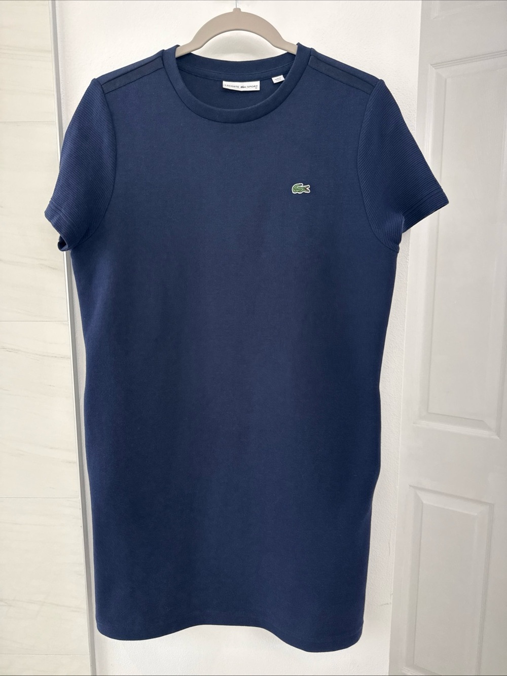 Lacoste T Shirt Sport Dress XS 36 Navy Blue